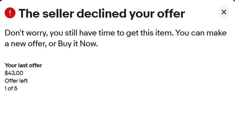 baseball_cards's tweet photo. $50 card, best offer.  Don't be this guy.  Don't have auto decline be on at 86%. https://t.co/LLgVNV4iHu