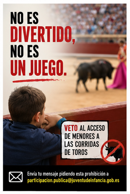 ruben_prz's tweet photo. HAY QUE ACABAR CON ESTO 🤮

Hay que prohibir la presencia de menores pidiendo al Gobierno de España que incluya esta cuestión en la Ley de protección de la infancia.

Escribe ahora a👇👇👇
participacion.publica@juventudeinfancia.gob.es https://t.co/Fm6iSPlo2X
