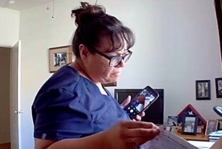 BBARAIDER's tweet photo. I know I'm not an influencer on 'X', but lets find this lady. Her name is Christina Berg. She's a homecare(less) nurse. She literally went through a 99 y/o patients tax papers/SSI papers. Taking photos of tax documents, SSN, along with other private information. Temecula Ca. https://t.co/6wdqLdXCsz
