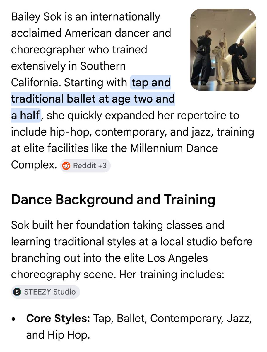 BaileyDSokFan's tweet photo. @wendy_boomboom @nonbinarywine @nayeonistique Don’t talk about Bailey Sok if you don’t know, cause you’re wrong. She’s been dancing from the age of 2/3 and is such a  versatile dancer has even done ballroom dancing. That video is of Bailey at age 8. https://t.co/8oClCWR4fc