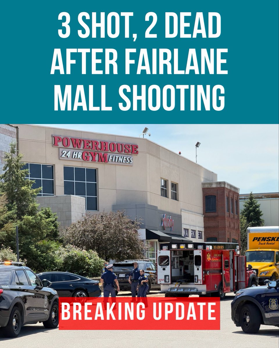 metrodetroitn's tweet photo. 🚨: 2 people have died after a shooting at Fairlane Mall on Friday. https://t.co/XJEMtPFS0m