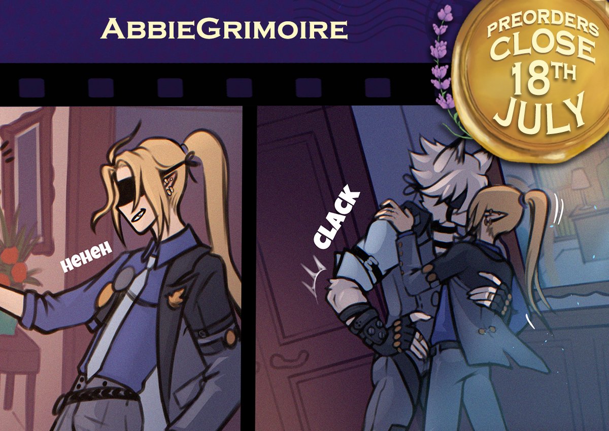 AbbieGrimoire's tweet photo. Preview of my short comic for @lycahugozine ✨
Link to the shop down below!⤵️ https://t.co/nThdgPpFVQ