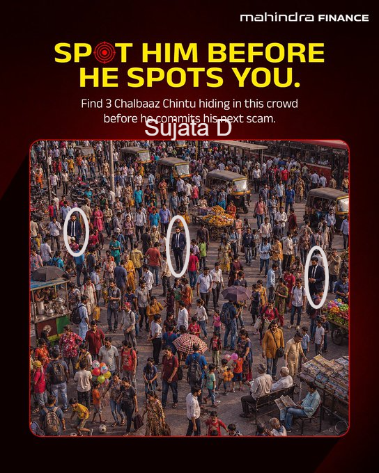 mysterioussu's tweet photo. @MahindraFin Found and marked the Chalbaaz Chintu!!
@MahindraFin
#SpotChalbaazChintu #StayScamAware #MahindraFinance #ContestAlert #ScamAwareness
@porwal_sarika
@Rajeevk28479520
@Rahulrahs https://t.co/e8lWXIcG2s