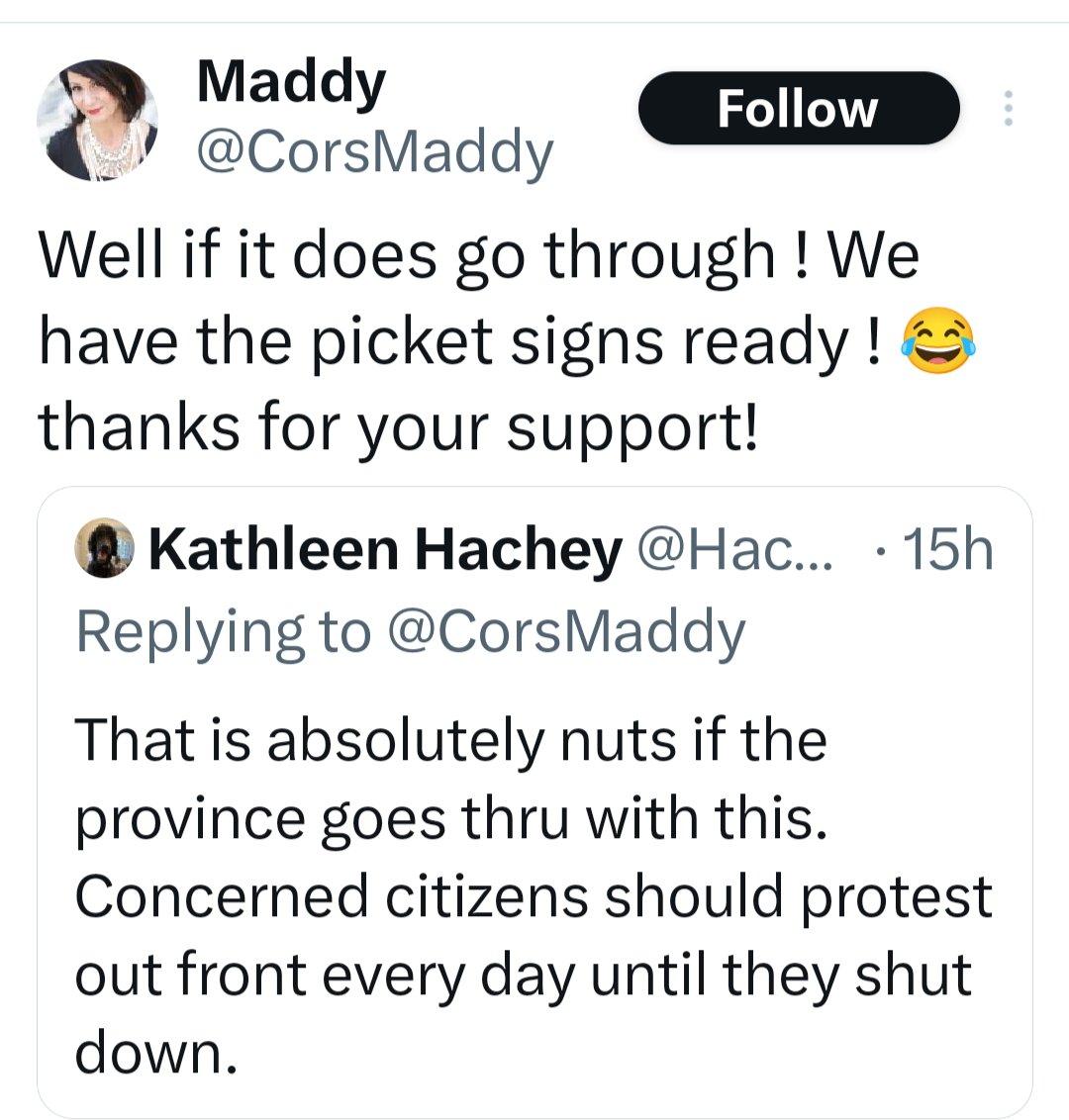 guyfelicella's tweet photo. Threatening to picket a supervised consumption site in an area with one of the highest overdose death rates in Vancouver and laughing about it is just sad. 

The people using those services aren't punchlines. They're someone's son, daughter, mother, father, brother, or sister.

People are showing their true colours. Some would rather see supervised consumption sites disappear than see people survive long enough to have a chance at recovery. 

That's not public safety, that's a loss of compassion.

DO BETTER.