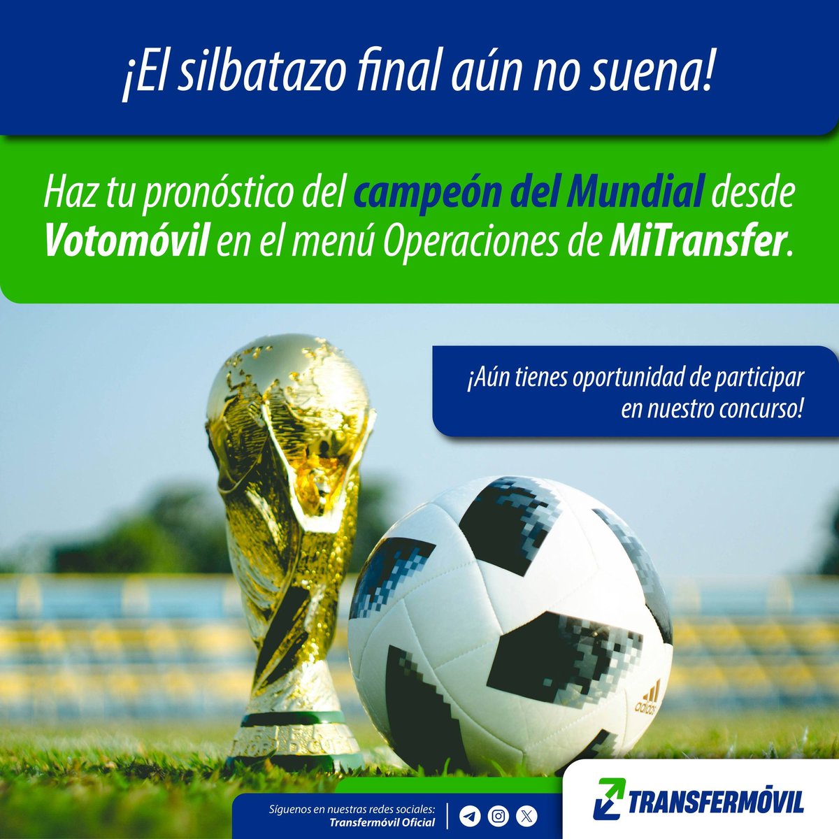 transfermovilcu's tweet photo. ¡Vota GRATIS desde el móvil! 📱📥🏆
Este domingo 5️⃣ de julio culmina la convocatoria, ¡Participa y cruza los dedos! 😉⚽🥇 https://t.co/xwAQ7NJM0W