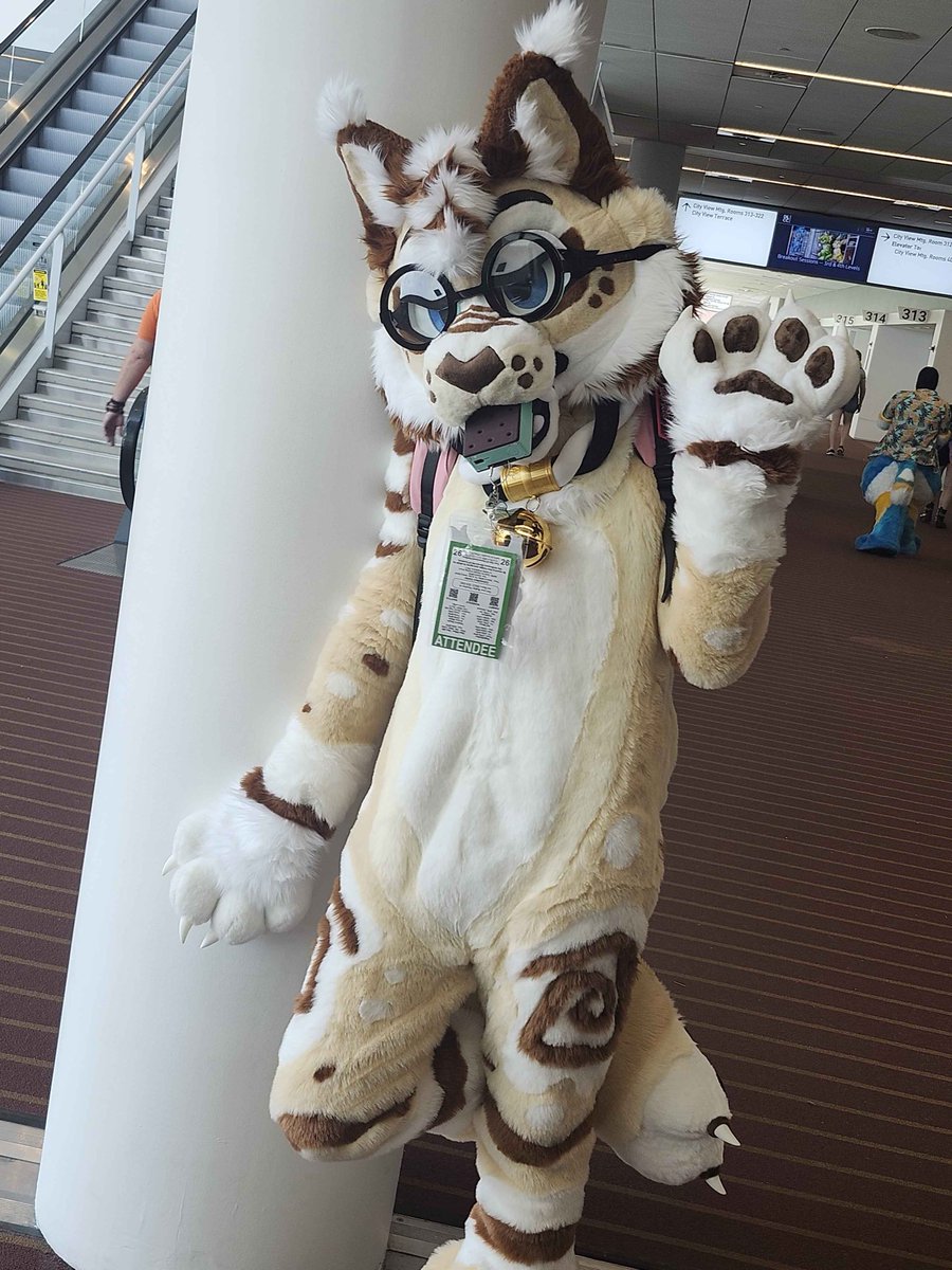 MixiAsmr's tweet photo. Kitty on da floor??? #anthrocon https://t.co/rdXadyuzwl
