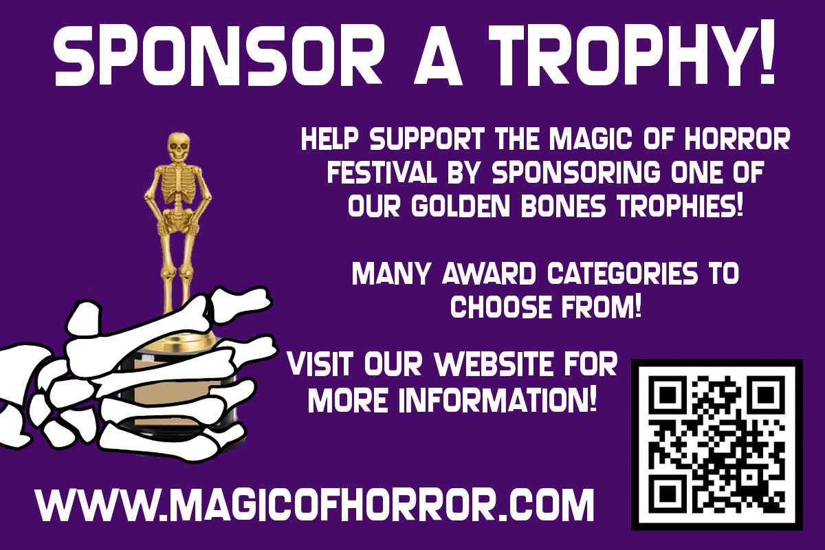 MagicOfHorror's tweet photo. You can help support The Magic of Horror Film Festival by sponsoring one of our Golden Bones trophies
https://t.co/iYnM4Fnejc
#filmfest #filmfestival #horrorfilm #horrormovie #independentfilm #independenthorror #indiehorror #indyhorror #magicofhorror #sponsor https://t.co/VDM45t6Zoc
