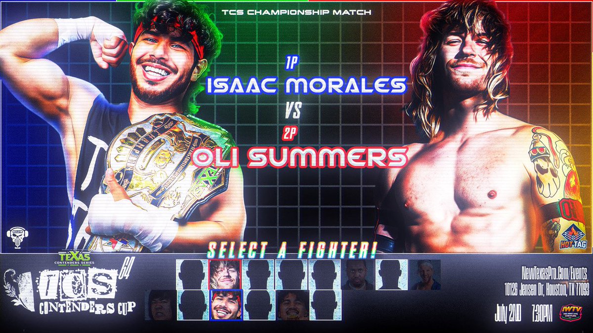 indiewrestling's tweet photo. Now On Demand

@texascontenders #TCS64

@TooStrongIsaac v @OliSummersVS
@WindDragonDN v @Trabbit311 
@lethalcm v @PrinceLyPro 
@itsKCKreme @ohdannyking v Golden Era
@ScharfBrosPW v @Theaxman_son
+ @mackinthebox_ @RoninReyesPro &amp; more!

https://t.co/v1lkmOErRk https://t.co/ZsbpI4R4qg