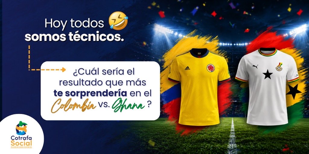 cotrafasocial's tweet photo. 👇 Te leemos.

#Colombia #VamosColombia #Mundial2026 #ColombiaVsGhana #LaPolla #Fútbol #SelecciónColombia https://t.co/8TJJoVdaWk
