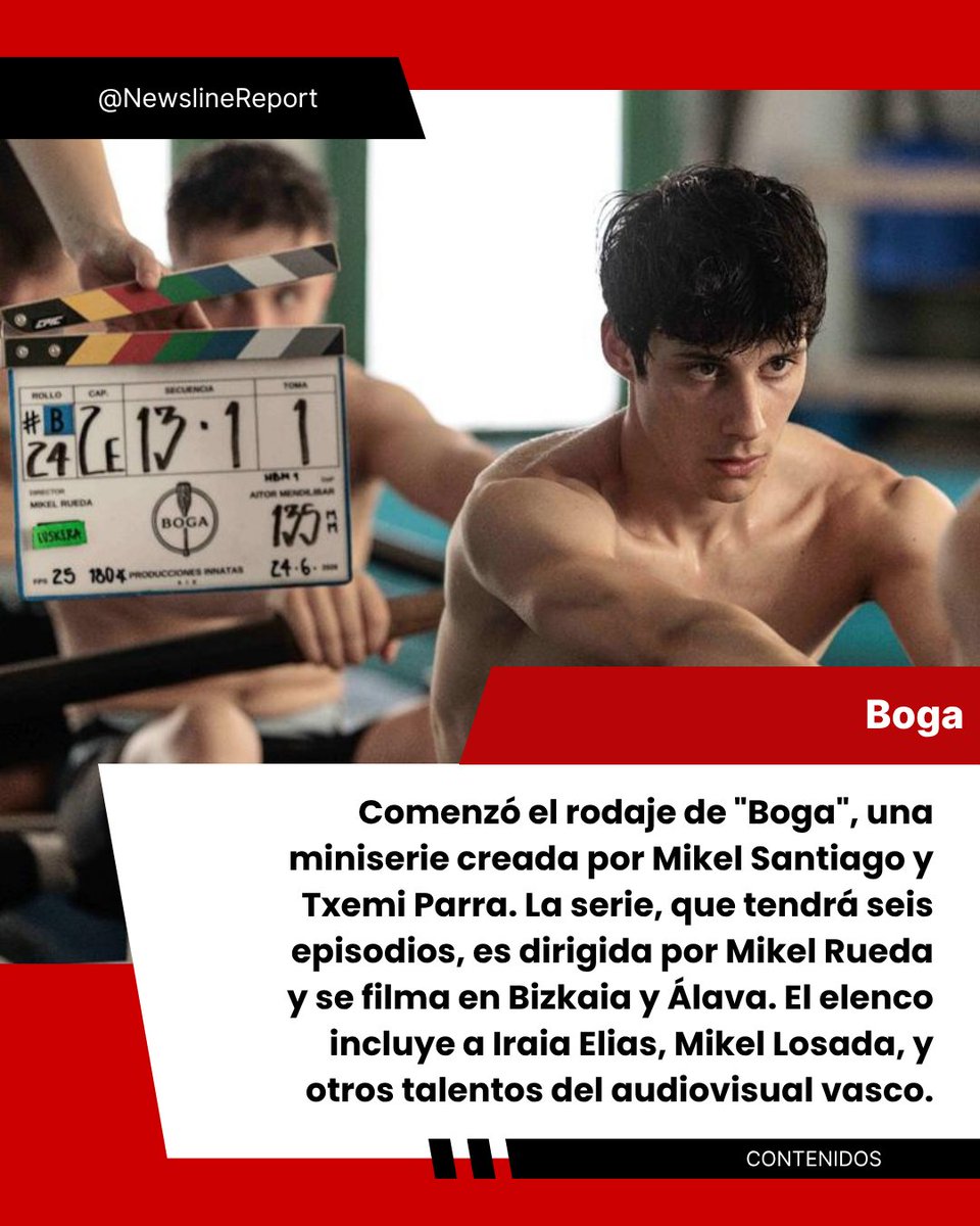 newslinereport's tweet photo. Inició el rodaje de #Boga, nueva miniserie creada por @mikelsantiago  y @txemiparra .

La ficción, de 6 episodios, se filma en Bizkaia y Álava, está dirigida por Mikel Rueda y será distribuida internacionalmente por @ITVStudios.

#Series #Thriller #Rodaje #ITVStudios #EITB # https://t.co/lrjS0maiFY