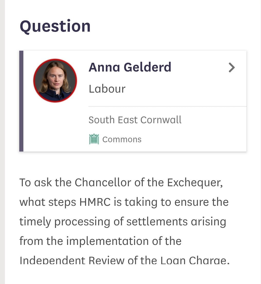 LCAG_2019's tweet photo. Thank you Anna Gelderd for #LoanChargeScandal Written Question concerning settlements following #McCannReview.

Familiar answer from @Dan4Barnet as, 8 months on from 'independent' Review, HMRC have yet to produce detailed settlement 'opportunity'. 

https://t.co/uS9ULbJTH8 https://t.co/pSmyWEhrHf