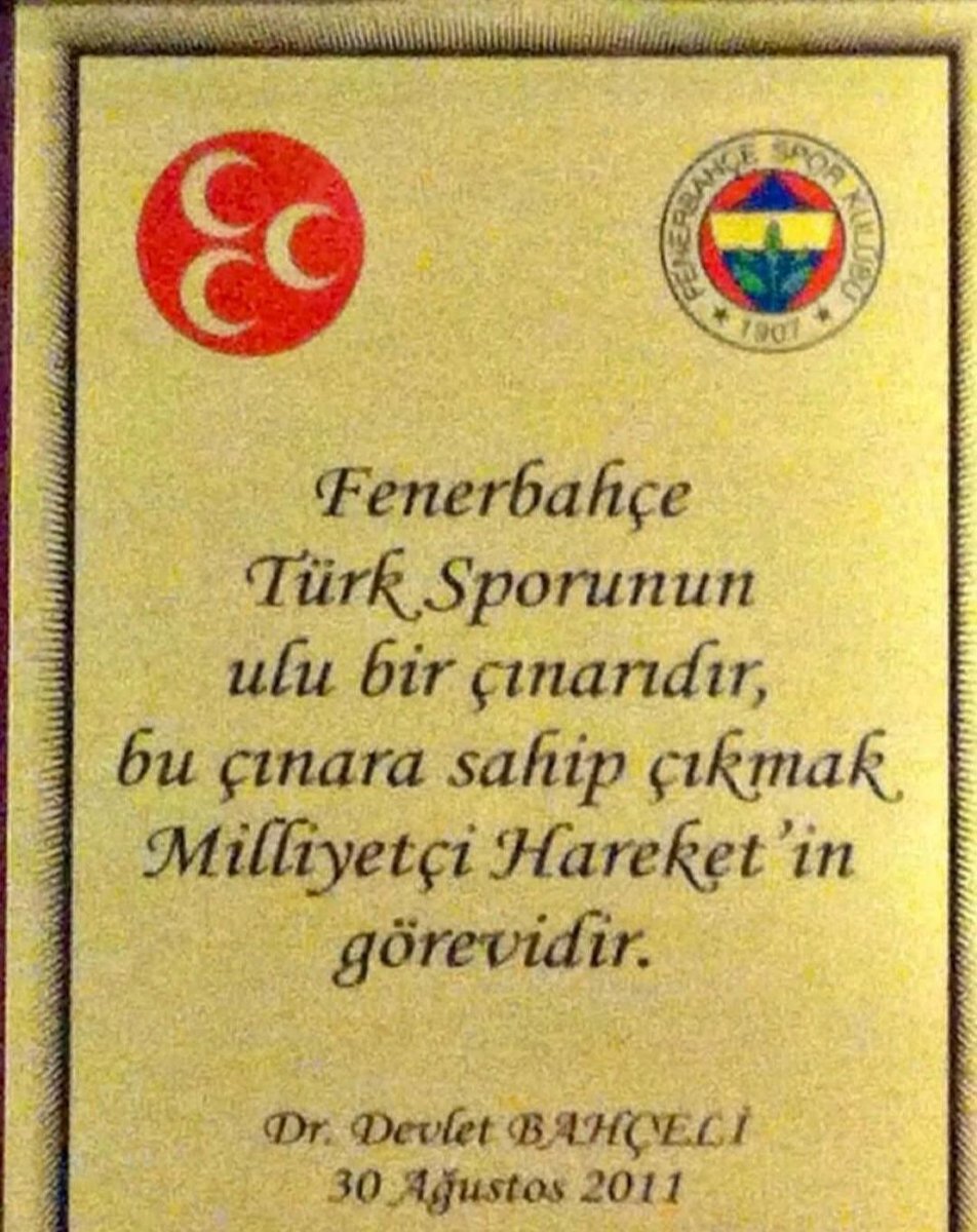 Ulkucu_Irade_'s tweet photo. “Fenerbahçe, Türk Sporunun ulu bir çınarıdır. Bu çınara sahip çıkmak Milliyetçi Hareket’in görevidir.”

Lider Devlet Bahçeli

#3TemmuzKumpası #Fenerbahçe https://t.co/613SfyBFIc