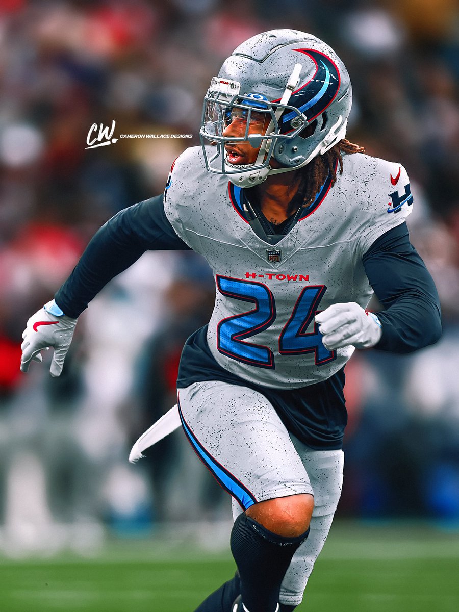 JacobBarzilla's tweet photo. Texans rivalry uniform concept from @camwdesigns on Instagram:

It uses the white &amp; H-Town Blue that is rumored to be featured in the upcoming uniform. 

Thoughts? https://t.co/xAAISZaSQl