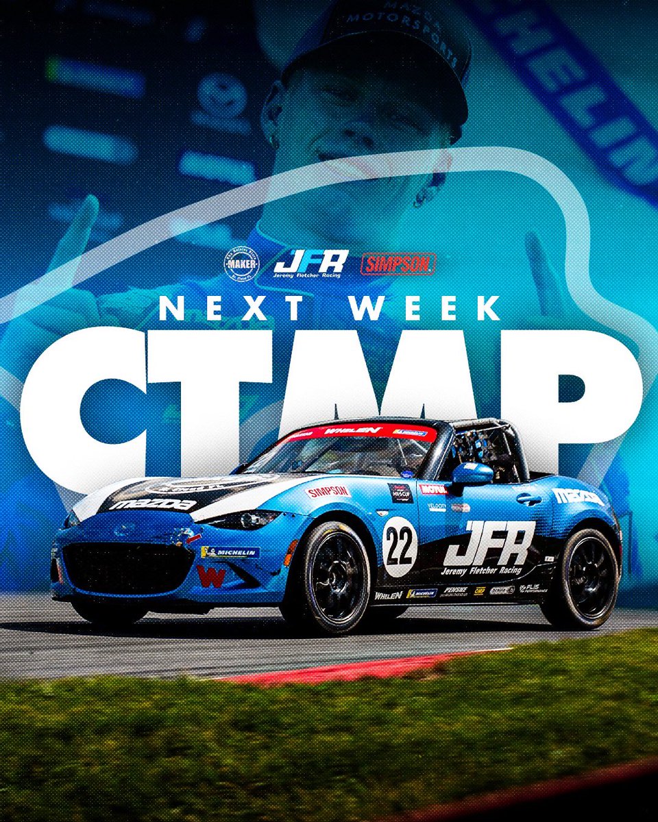JeremyFletcher_'s tweet photo. The battle continues on Canadian soil β‘οΈ next week!
#MX5Cup / #IMSA / #TeamSimpson / #SimpsonRaceProducts / #StiloHelmets / @imsa / @Mazdamx5cup / @mccumbeemcaleer / @Mazdaracing / @performanceflis / @simpsonracing / @stilo_usa https://t.co/P9XGyu2iRj