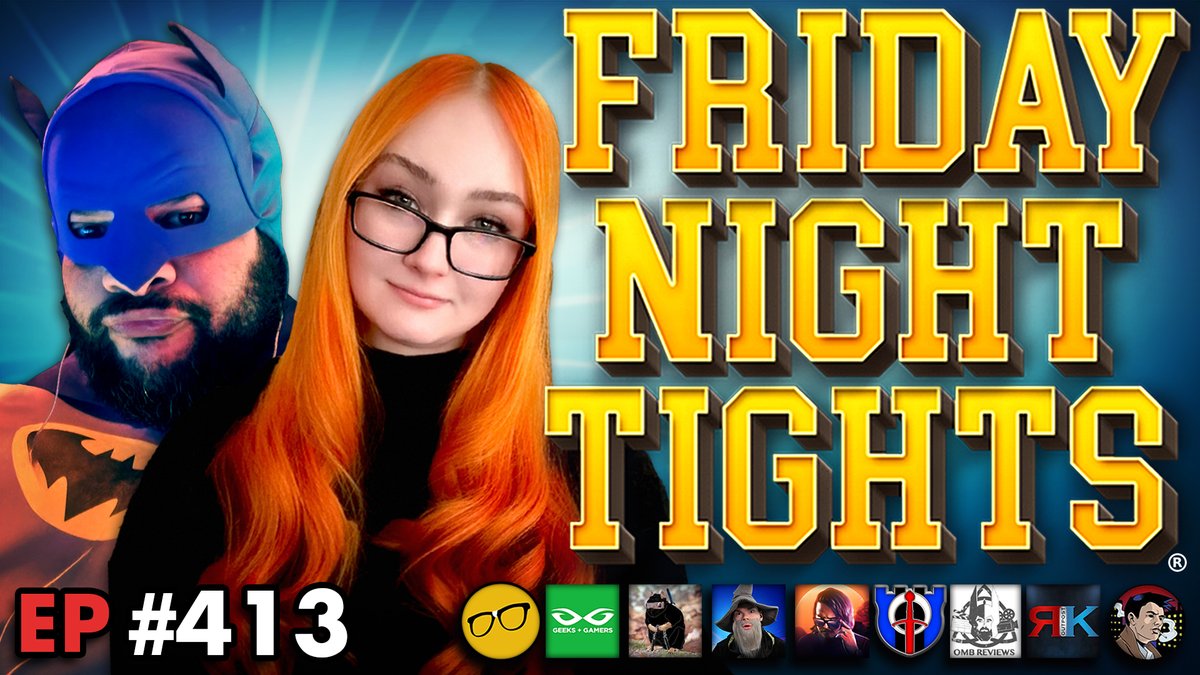 Nerdrotics's tweet photo. Friday Night Tights #413 w @The_Epic_Mike and @Vara_Dark 

@DDayCobra @RealLifeFakeWiz @OMBReviews @ComixDivision @KinelRyan @QTRBlackGarrett @ShadMBrooks and @disparutoo

#FridayNightTights
w/@GeeksGamersCom
is GOING LIVE👇

🔥https://t.co/mwTtTql00o🔥

🔥https://t.co/MUMlzYNJsU🔥