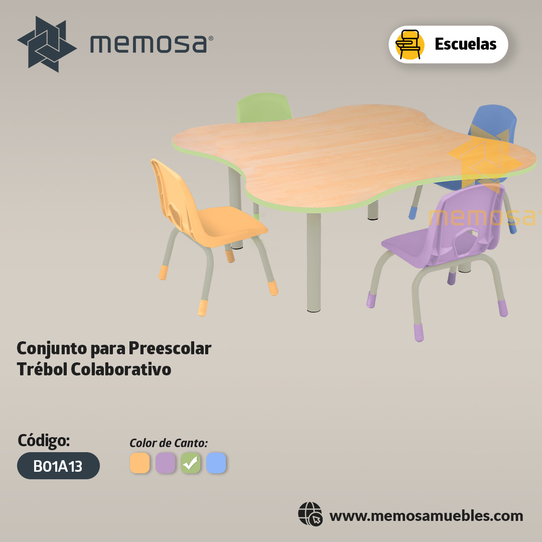 memosamuebles's tweet photo. ¡El aprendizaje es más divertido en equipo! 🍀 Nuestro Conjunto Trébol Colaborativo para preescolar une ergonomía y dinamismo. 

¡Cotiza hoy mismo! 📩👇

 https://t.co/mIS34Y3Zrw https://t.co/4YMObz7K7Q