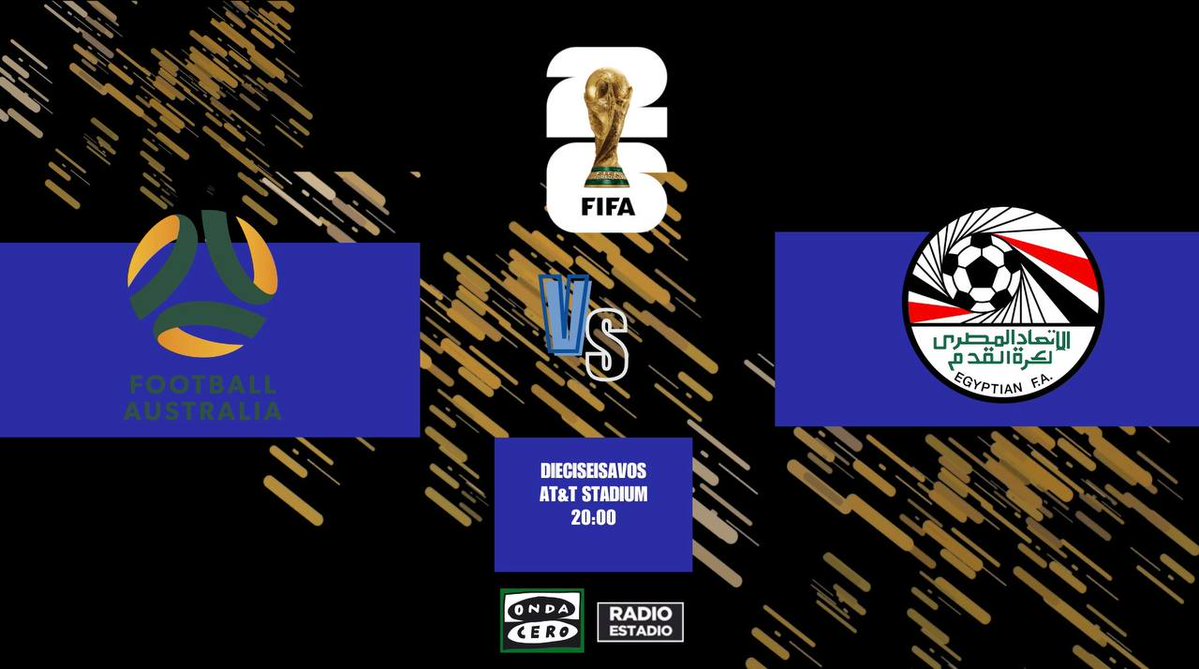 Radioestadio's tweet photo. 💥¡GOL DE HANY EN PROPIA PUERTA!

⚔️ Australia [1]-1 Egipto

⬇️ Escucha el #FIFAWorldCup en directo en #Radioestadio.

📻 https://t.co/M4RNPvkCJv

🔴 YouTube: https://t.co/2vjNxm91qc https://t.co/BCe3hiWPMK