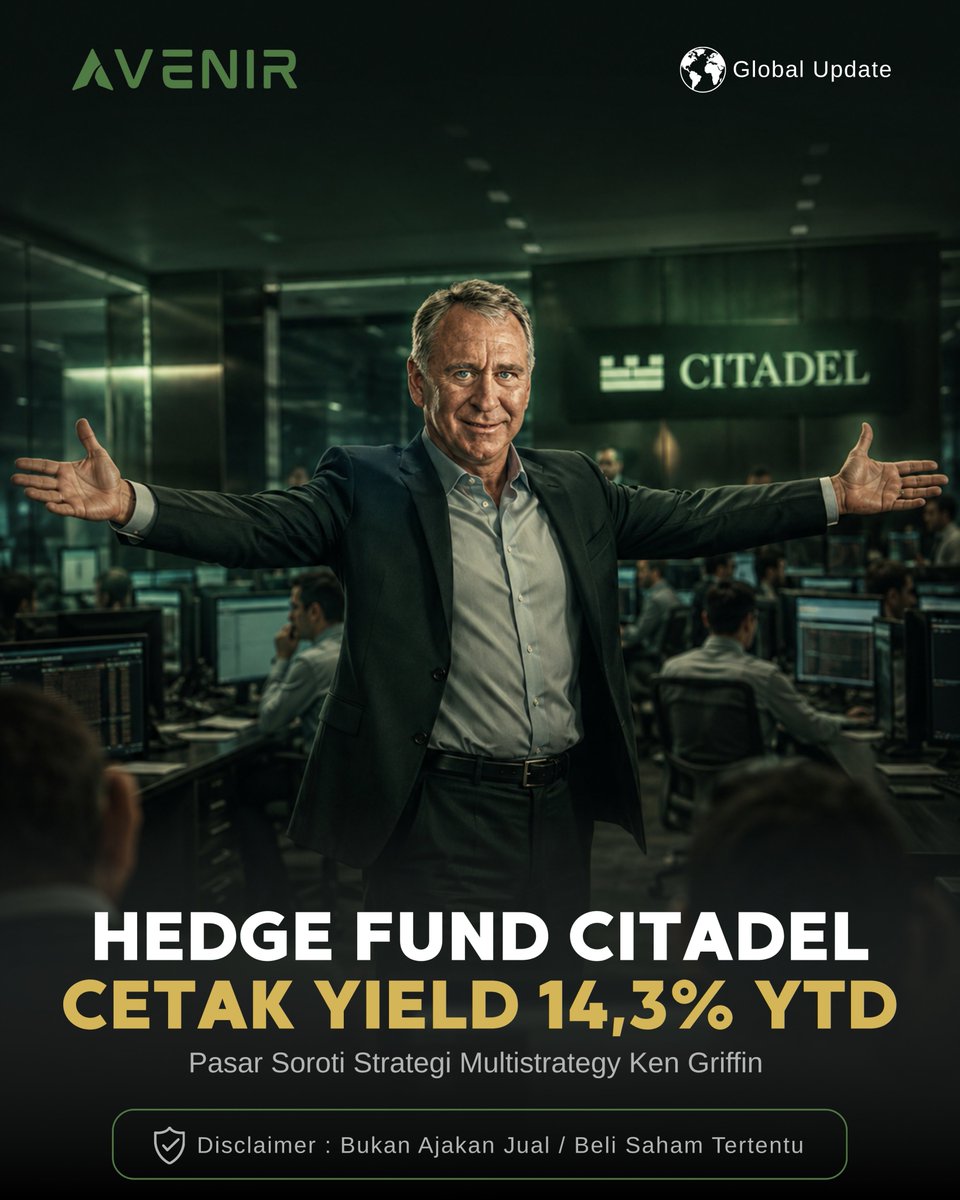 avenirresearchh's tweet photo. Citadel membukukan return kuat di semester I 2026, dipimpin tactical trading fund yang naik 14,3%......Baca selengkapnya: https://t.co/DjdeiGt9bg https://t.co/JAhgjGL47Q