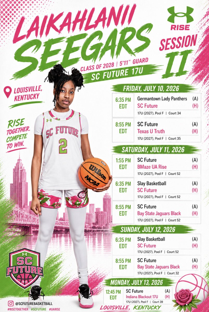 LaikahlaniiS's tweet photo. Upcoming schedule for UAA Session 2! 

@CamdenGBB @scfuturebb @joetiger1976 @CoachMungo @Assist_U_ @CoachJillDunn https://t.co/EExqLWcSYQ