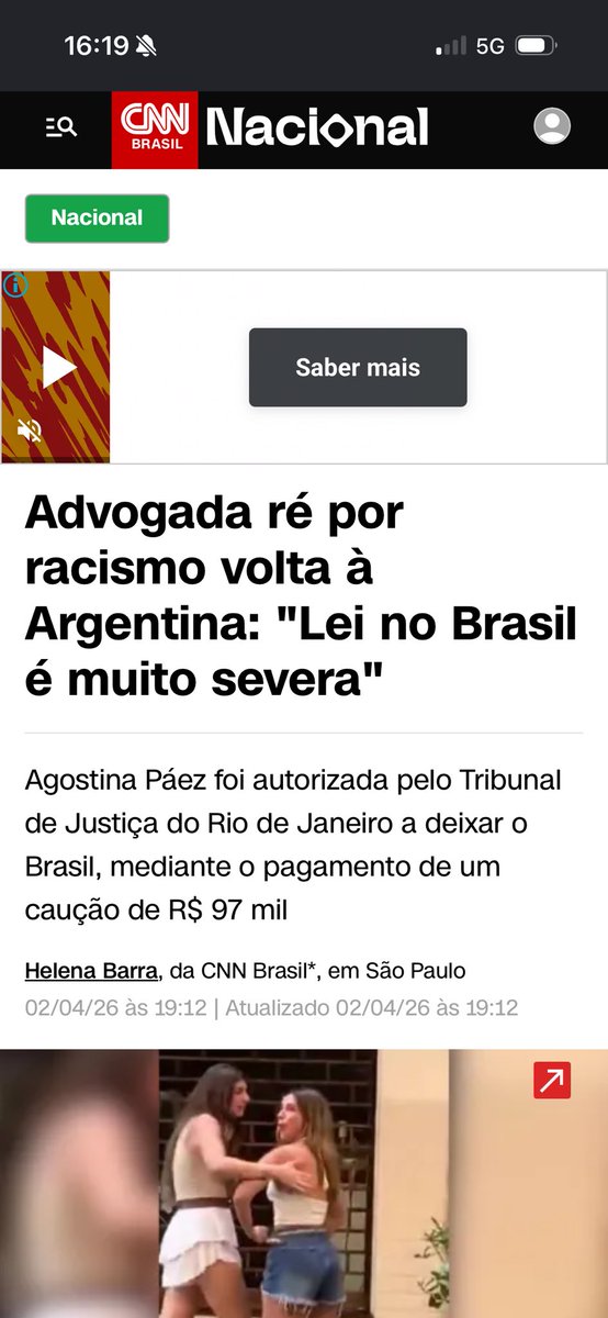 laiscavalcantim's tweet photo. @alexa_kramp @PantheRed97 @_marizsx Essa racista aqui foi presa, qualquer um que cometa racismo em território brasileiro é passível de prisão ou multa https://t.co/LEE6DUJCkG