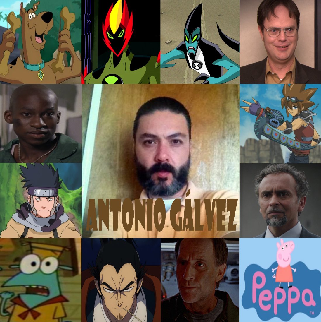 Camelo2017's tweet photo. Feliz cumpleaños @galvez_5 Hice este collage para ti con todos tus personajes mas conocidos. Que dios te bendiga.
#ScoobyDoo #Ben10FuerzaAlienigena #Ben10 #LaOficina #PowerRangersLaGalaxiaPerdida #Naruto #YuGiOh #ElCampamentoDeLazlo #OnePunchMan #Lost #Peppa https://t.co/8OyTNPqHNc