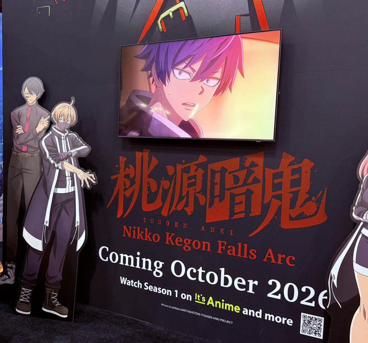 ASATO 御身追加 AnimeExpo に来てます。ポニーキャニオンブースに桃源暗鬼の展示も