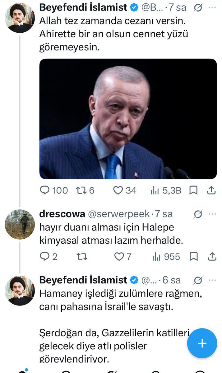 fatihtezcan's tweet photo. - NATO öncesi İslamcı hesaplar açıp Erdoğan’a yeşil kanaldan saldırıyoruz.
+ Tamam ağabey.

İran 13 sene Suriyedeyken neden Gazze için İsrail’e 1 mermi atmadı 1 Siyonist öldürmedi de Suriye’yi bombalayıp 650 bin Sünni öldürdü dediğinde çay söyleyen yeşil piçlerin yeni kolpası. https://t.co/FQH5ElA96I
