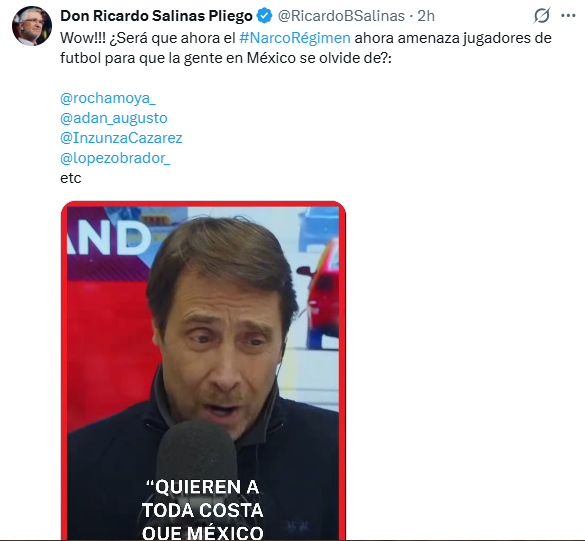 Carceda's tweet photo. @arturoelias @radiomitre @edufeiok quién crees que está auspiciando estas FAKES NEWS? exacto, el abonero, alias #LaPerritaDeTrump (@RicardoBSalinas) https://t.co/U5UtWwdry8