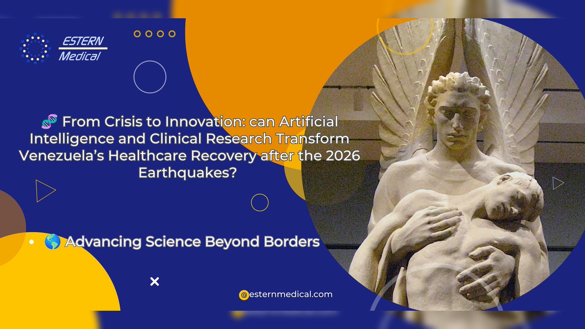 drjestrella's tweet photo. 🚀What if disaster response could be smarter &amp; faster? The #Venezuela #earthquakes highlights how #AIHealthcare #telemedicine &amp; real-time #healthdata can strengthen #HealthcareInnovation recovery preparedness &amp; resilience

🧬Read our most recent Article:  https://t.co/qQ4RCZWmrd https://t.co/HQqze4TkYT