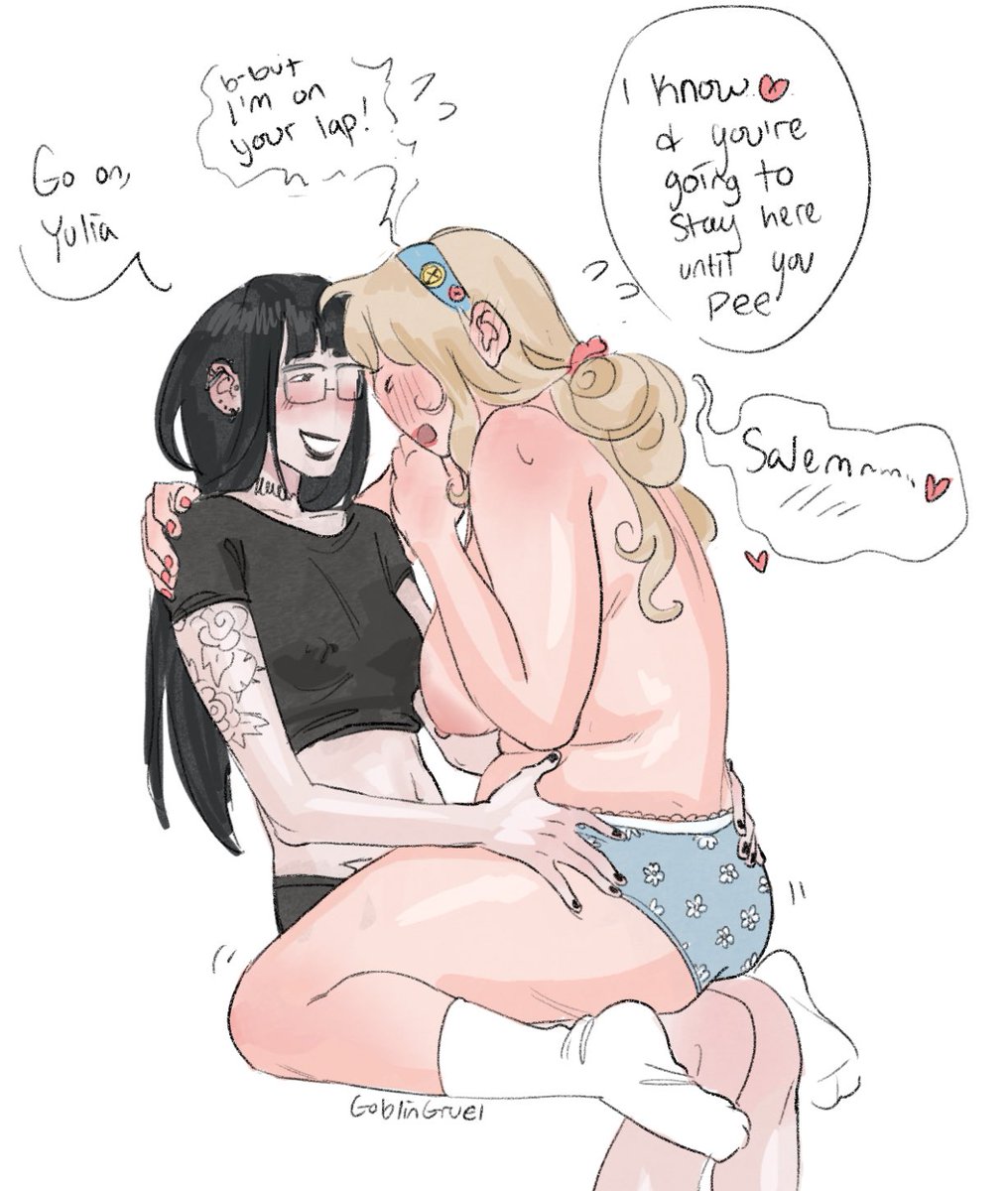 goblingruel's tweet photo. Just another doodle of girlfriends experimenting with pee (ocs) https://t.co/K3eRlOM5Oz