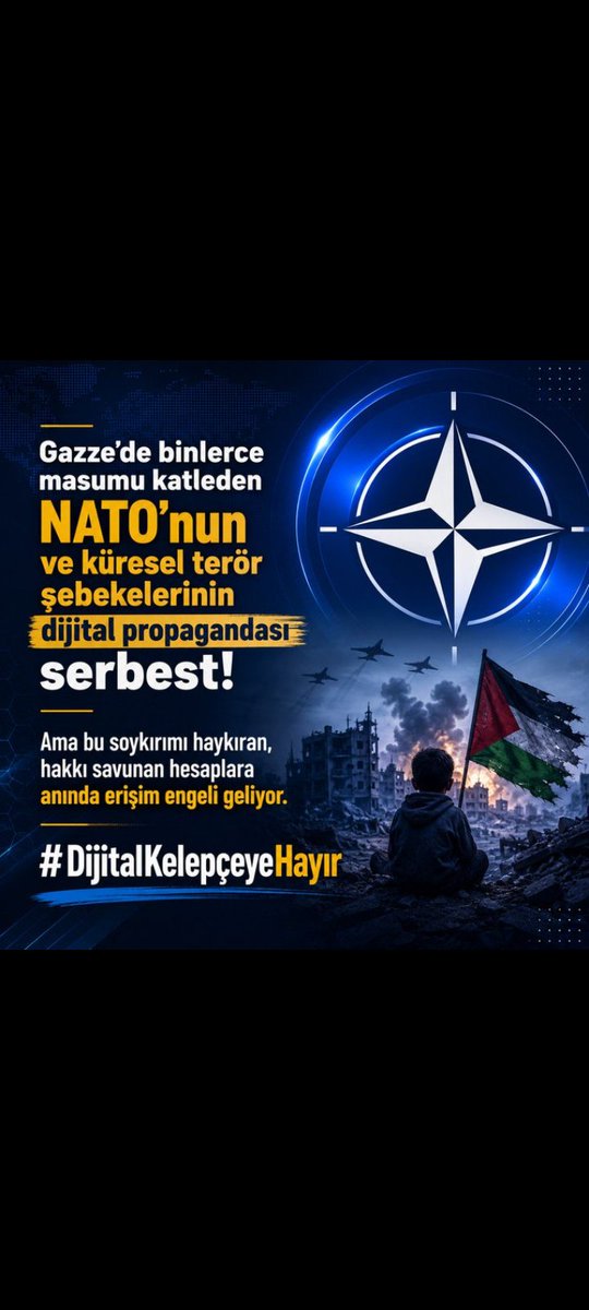 ErbilKurt_'s tweet photo. NATO'un ve küresel güçlerin propagandası serbest, ama NATO'nun sebep olduğu soykırımı haykırmak yasak.
#DijitalKelepçeyeHayır https://t.co/qigAiN7PSy