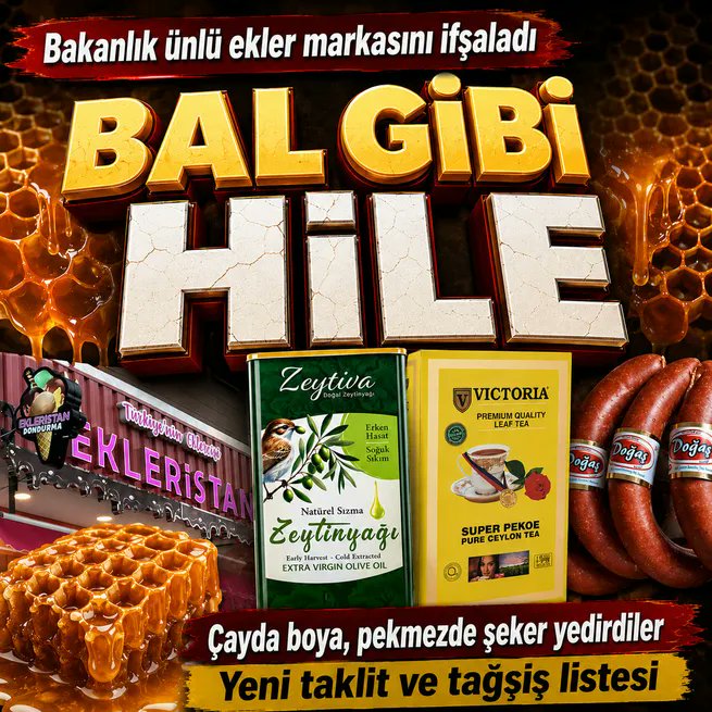 _TurkAyhaN_Tr's tweet photo. Sn.@ibrahimyumakli.     
@TCTarim. 
Vatandaş hileli gıdayı tükettikten sonra bakanlığın denetimleri ve hileli gıda üreticilerini ifşa etmeniz "Havanda su dövmek"  ile hiç bir farkı olmuyor.  İfşa edip ceza yazmak çözüm olmuyor ve olmuyor!

https://t.co/0l55gt8HTe https://t.co/ClYSIB5HVU