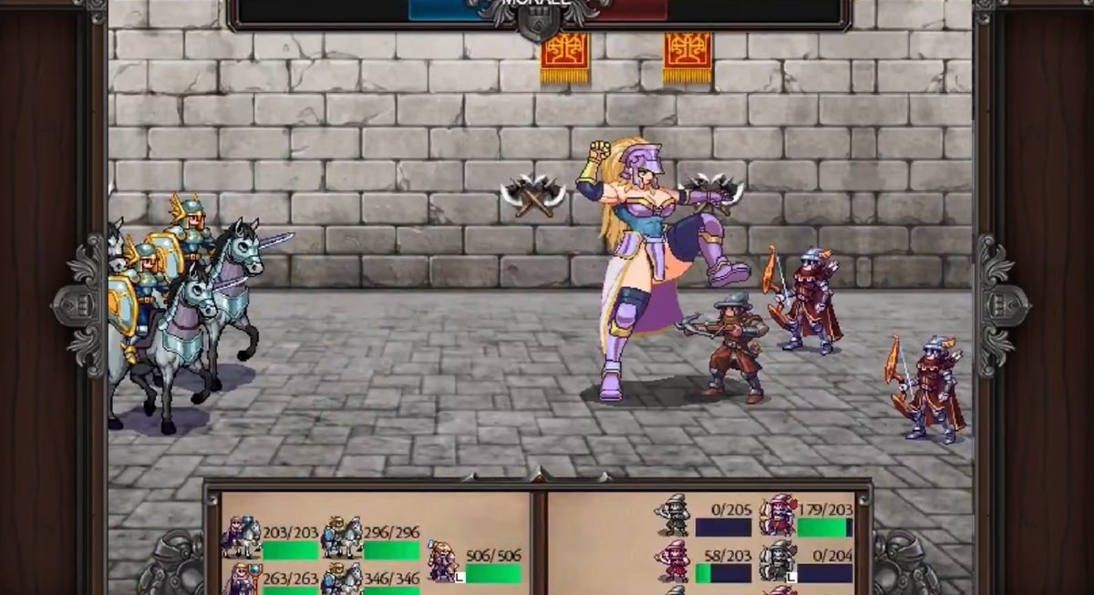 udon0401's tweet photo. FE＋オウガシステム『Symphony of War』ゲーム自体はどちゃくそ面白かった。デカ人妻ダイアナさん最高や！
ただ物語面は一番盛り上がってるであろう中盤の復活劇がなんか腑に落ちないというか…文化が違う、のか？ https://t.co/4XddorVTB5