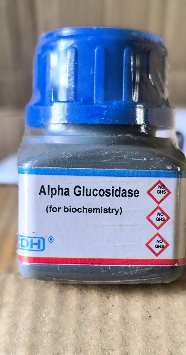 DelsonScientifi's tweet photo. Alpha glucosidase is a laboratory reagent used to hydrolyze oligosaccharides and polysaccharides into glucose, enabling the study of carbohydrate digestion and the evaluation of antidiabetic drug efficacy.

Contact /WhatsApp us now. +2348067219578 https://t.co/hY75yUasuP
