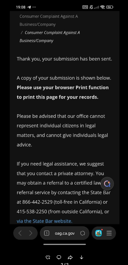 xnxkwxd's tweet photo. REGULATOR FILING COUNT: THE PAPER TRAIL IS BUILDING

Roblox Customer Support closes tickets. Regulators do not.

In the 72 hours since documentation began, affected users across multiple jurisdictions have independently filed formal complaints against Roblox Corporation regarding the VNG forced-migration policy.

CONFIRMED FILINGS ON RECORD

— @xnxkwxd (Belarus): BBB #24933277 (closed "Business Failed to Respond"), FTC Consumer Report, California Attorney General complaint
— @vidyxxs (Russia, $1,000+ spent, 9-figure Jailbreak net worth): FTC + California AG
— @4radusfr (Pakistan, $10,000+ spent, ID-verified): FTC
— @fleska22 / @Nicrisild22No (Russia): FTC + California AG

Additional filings currently in submission from the Russian-speaking coalition: 5 users filing 2 complaints each (FTC + California AG) — one confirmed submitted, four in the next two hours. Total inbound: 10 additional filings before the end of today, with acknowledgement screenshots on file.

Running count once tonight's batch completes: 9 users, 15+ formal complaints.

WHY THIS MATTERS

Each filing is an independent legal record. None were coordinated by Roblox Support. All were filed after refusal.

The FTC's Consumer Sentinel database is accessible to federal and state law enforcement across the United States. California AG filings against Roblox Corporation (headquartered in San Mateo, CA) fall under direct state jurisdiction. BBB filings appear permanently on the company's public profile.

Independent complaints from separate victims across separate countries — all filed within a single week over identical written policy — is a pattern regulators recognize.

THE COMPLAINT GUIDE

Step-by-step instructions for FTC, California AG, and BBB filings — full evidence checklist, template complaint text, safety guidance. Three parallel waves of regulatory pressure in three jurisdictions.

Russian: https://t.co/iV4WEFSCDS
English: https://t.co/vSnQmPE74r
Vietnamese: https://t.co/f2xKrVoHKf

If your account was wrongfully migrated to VNG and you need help preparing your case — reply or DM.

Every filing strengthens the record. The record is what regulators, attorneys, and press will read.

@Roblox @RobloxSupport @VNGCorporation
#Roblox #RobloxVNG