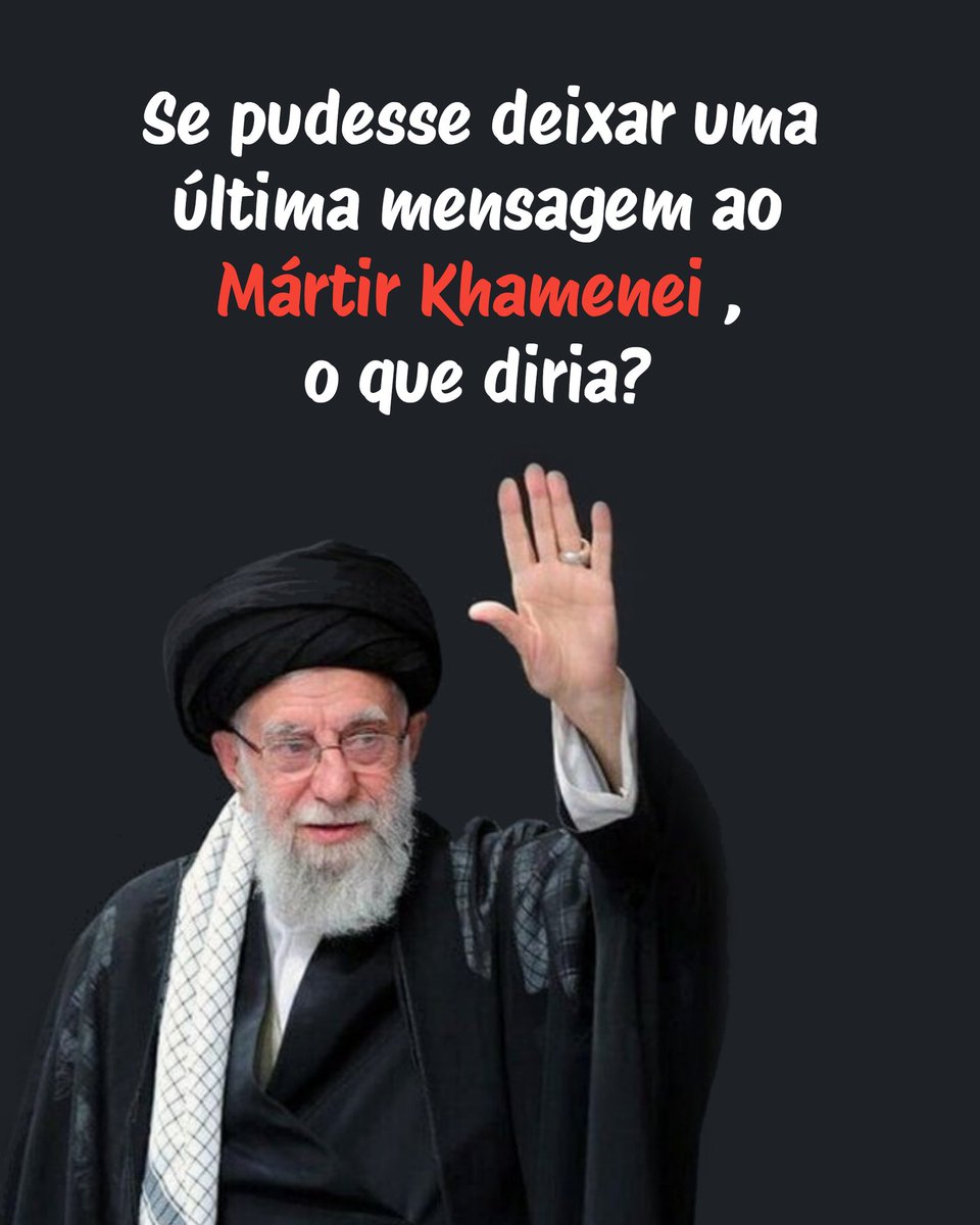 XIISMOBR's tweet photo. 💬 Deixe sua mensagem para o Mártir Khamenei nos comentários.

#irã 
#Xiismo https://t.co/SF5wnSGRs0