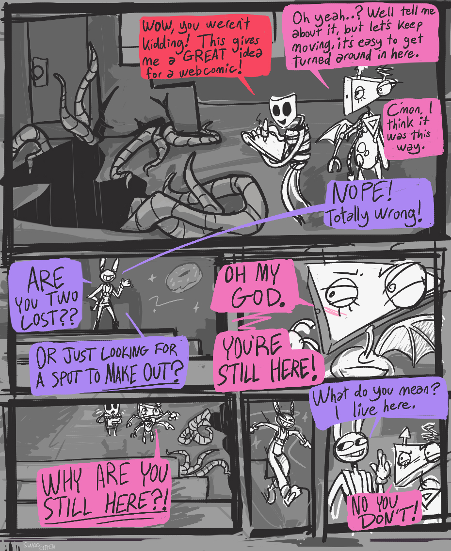 RhythmandLime's tweet photo. Out of Bounds (page 17-20)
#tadc #comic #jax #zooble #gangle #pomni #kinger #caine #ragatha #abstragedy #theamazingdigitalcircus #outofbounds https://t.co/b0drpzLRRA