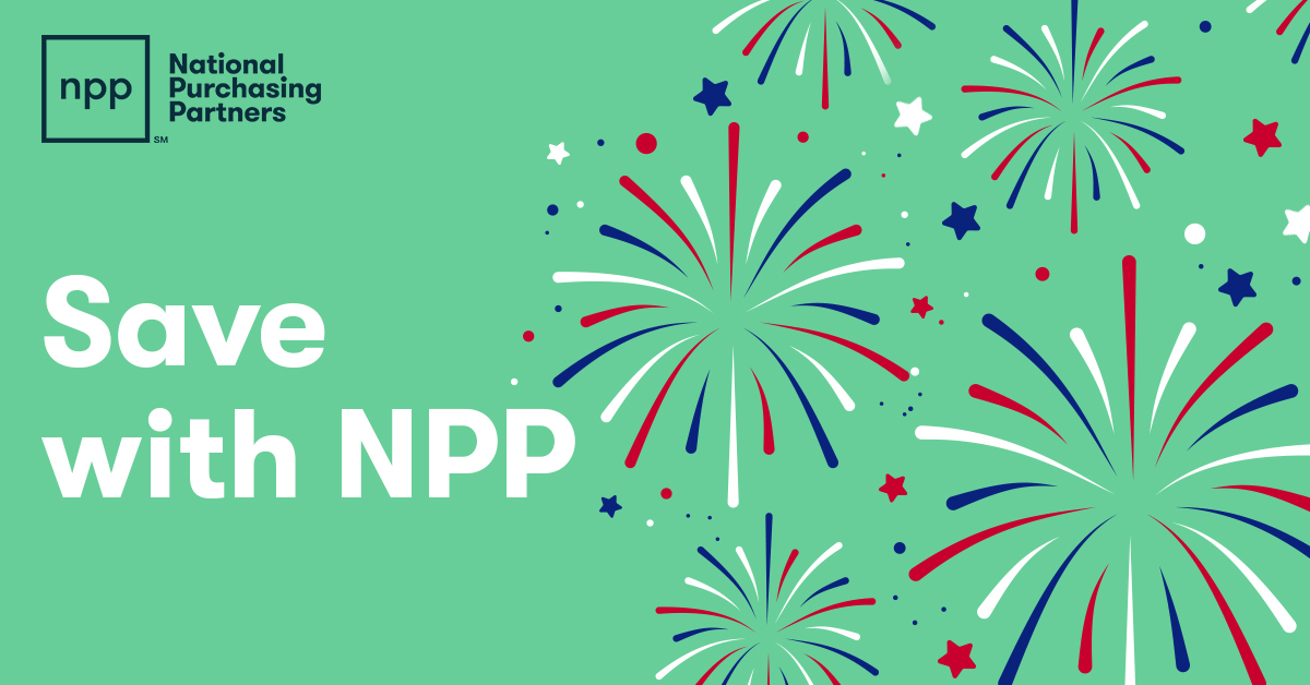 mynpp01's tweet photo. Spark your savings this July 4 with NPP. Sign up for a free membership and get exclusive discounts on a catalog of items your business uses every day. 

https://t.co/pj2p82iRrP https://t.co/r7ptfbwwZG