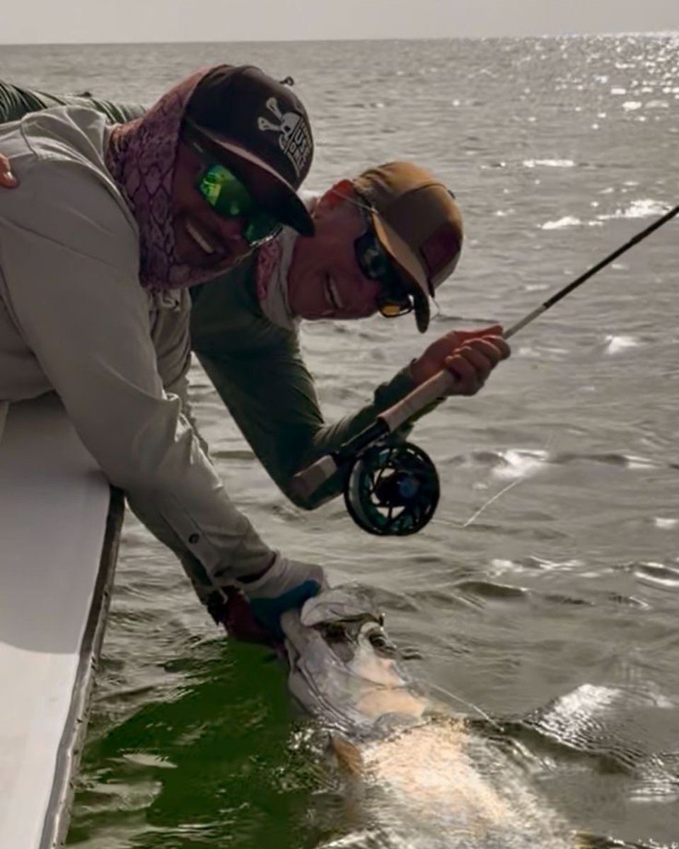 TurneffeResort's tweet photo. Kevin S. with a proper start to the week with Buddy — landing a Grand Slam on their first day out. https://t.co/O1jYeyItU6