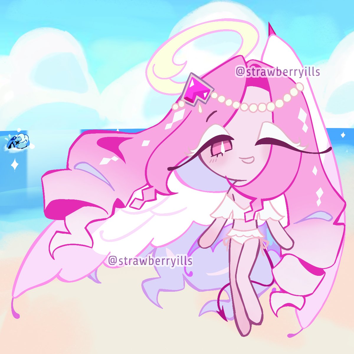 strawberryills's tweet photo. At the beach!!

#cookierunkingdom #eternalsugarcookie https://t.co/27OLhDkiSa