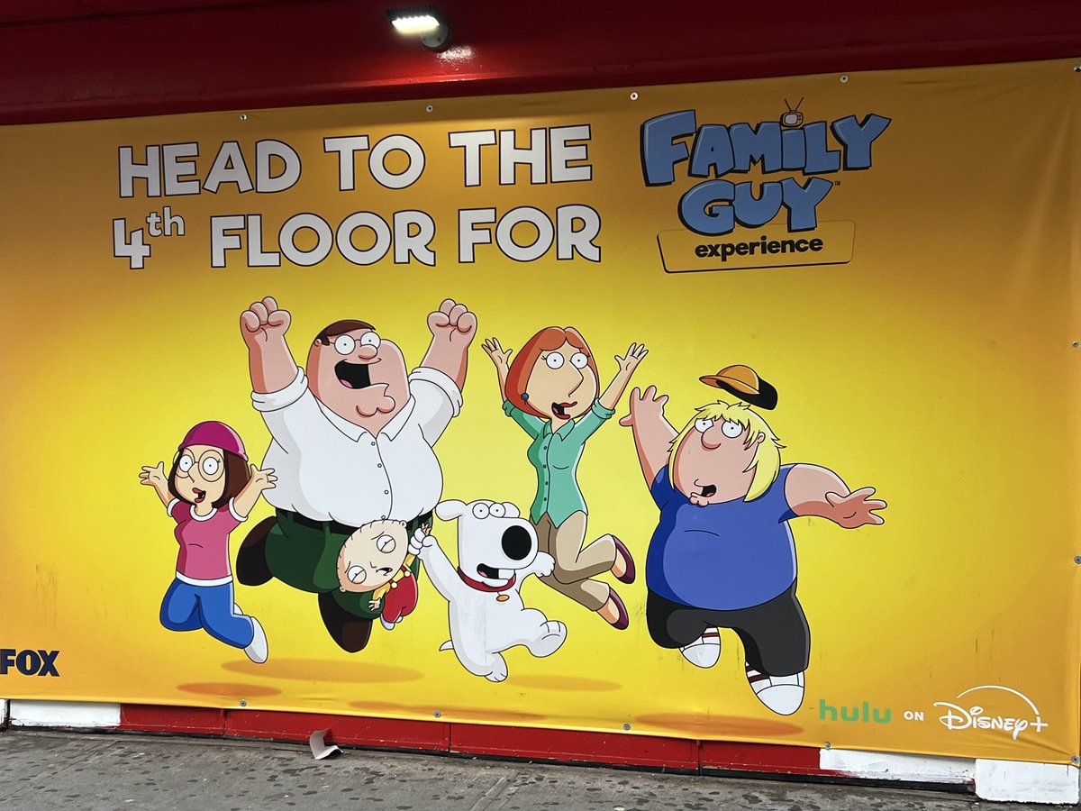 stinkyboiprod's tweet photo. Head to the 4th floor for family guy https://t.co/xphTLZmgPz