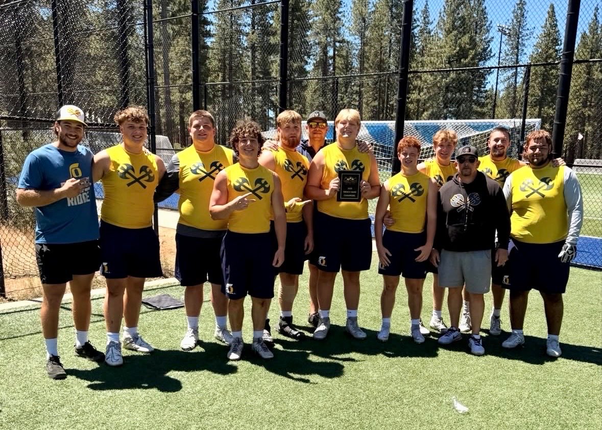 DylanEsten's tweet photo. Had an awesome time at the @LakeTahoeFBCamp with my team, was great to compete in both 7v7s and Trench 
Wars (Camp Champions)! @coachtoakridge @ORHS_Football https://t.co/OAczqspNpt