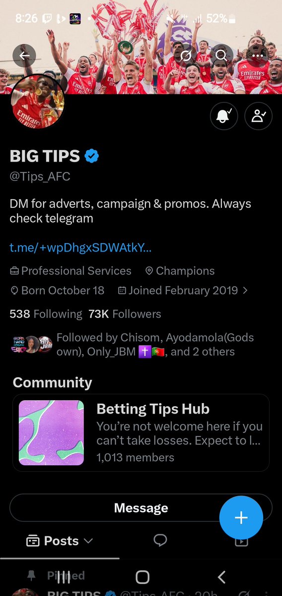 Yemi1342809's tweet photo. @Tips_AFC Following with notification on
6326688297
Fidelity Bank
Temi
#BIGTIPS
GOD BLESS YOU MORE BOSS๐
@Tips_AFC https://t.co/3bRFk8FzlA