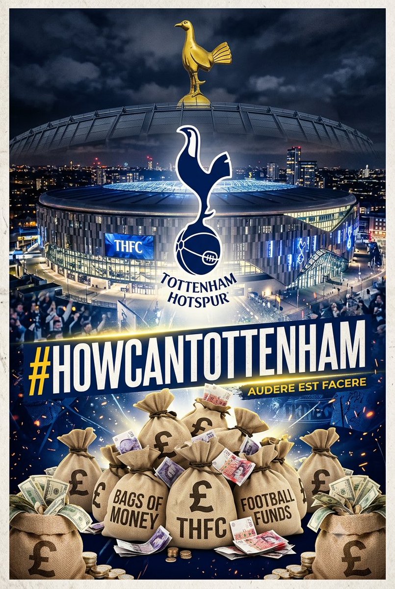 71dd0_'s tweet photo. There’s a Spurs movement to be had… 

It’s called ‘How can Tottenham (fill in the rest)’

In light of all the cry babies that can’t handle little old Tottenham making moves this summer. 

I’ll start with the obvious! 

How Can Tottenham spend £185m in 24hours after back to back relegation battles… 

Make it famous and have some fun with it and drop yours below with the hashtag 👇

#HowCanTottenham