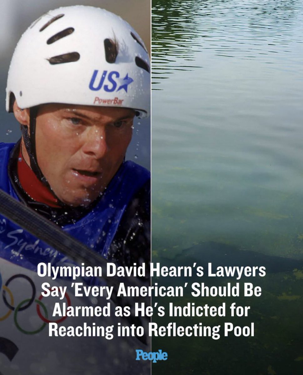 AnnieForTruth's tweet photo. Every single American should be alarmed that former Olympian, David Hearn, was indicted for causing $1,000 damage for taking a piece of floating debris from the Reflecting Pool with his ‘bare hands.’ This is f^cking ridiculous &amp; Jeanine Pirro is a drunk. https://t.co/O3TsFWP47S https://t.co/PzLoTviaO5