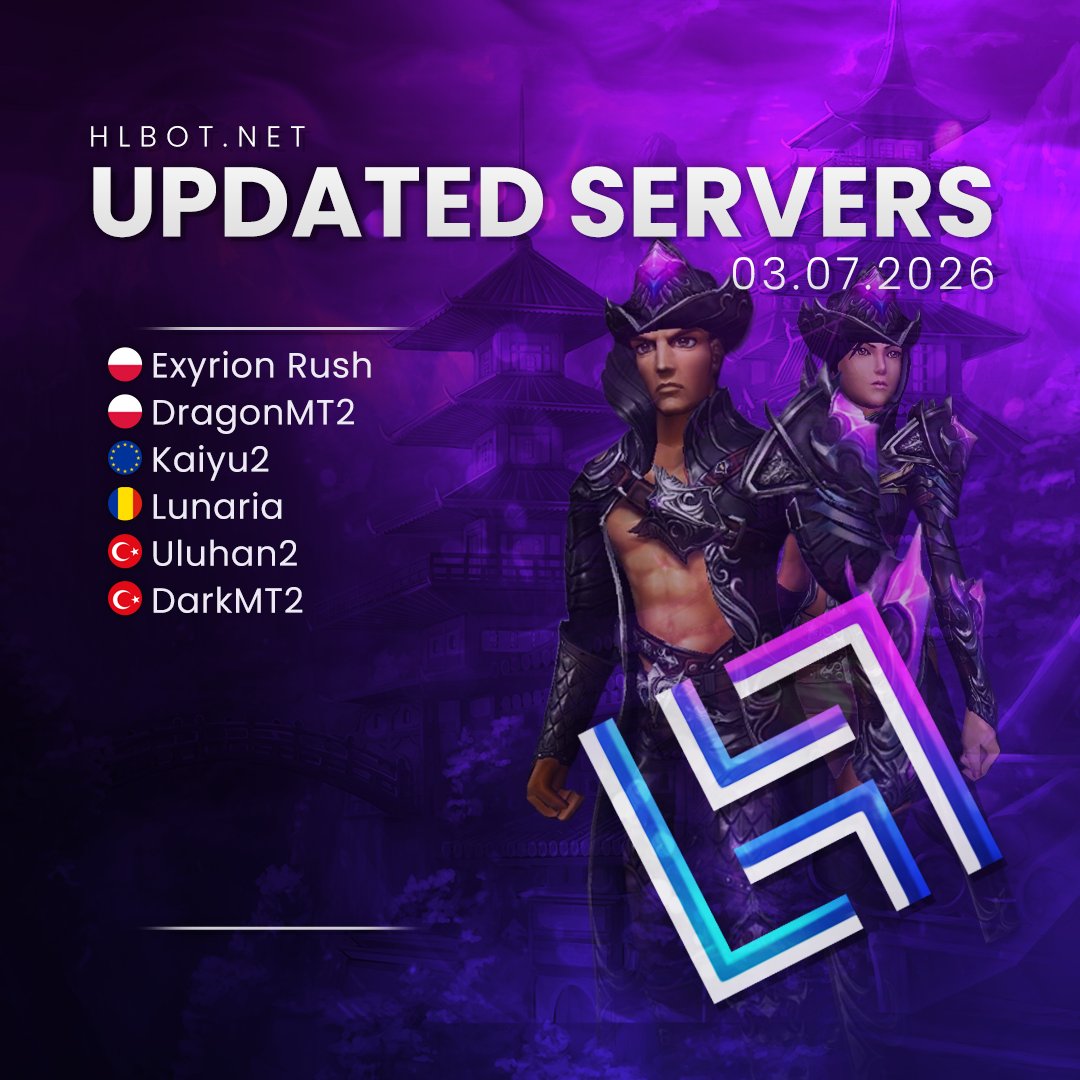 hlbotnet's tweet photo. New servers added 😍#hlbot #metin2

- Exyrion Rush
- DragonMT2
- Kaiyu2
- Lunaria
- Uluhan2
- DarkMT2 https://t.co/7iPu1Gbtxd