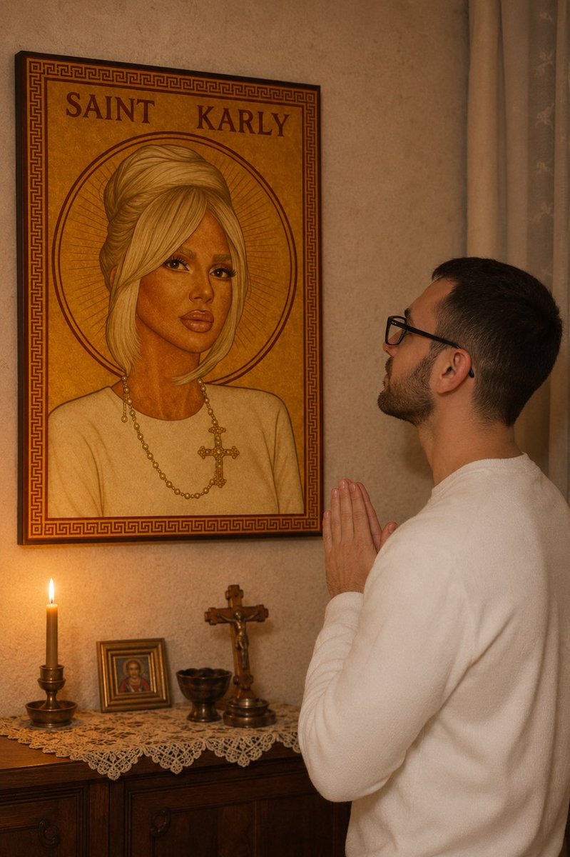 mayiyauya's tweet photo. Sancta Karly, ora pro nobis.
Da nobis fortitudinem, lucem et spem.
Amen. https://t.co/3AwKDTt6Lp