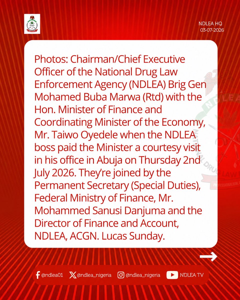 ndlea_nigeria's tweet photo. PHOTO NEWS https://t.co/acCpH3i8oD