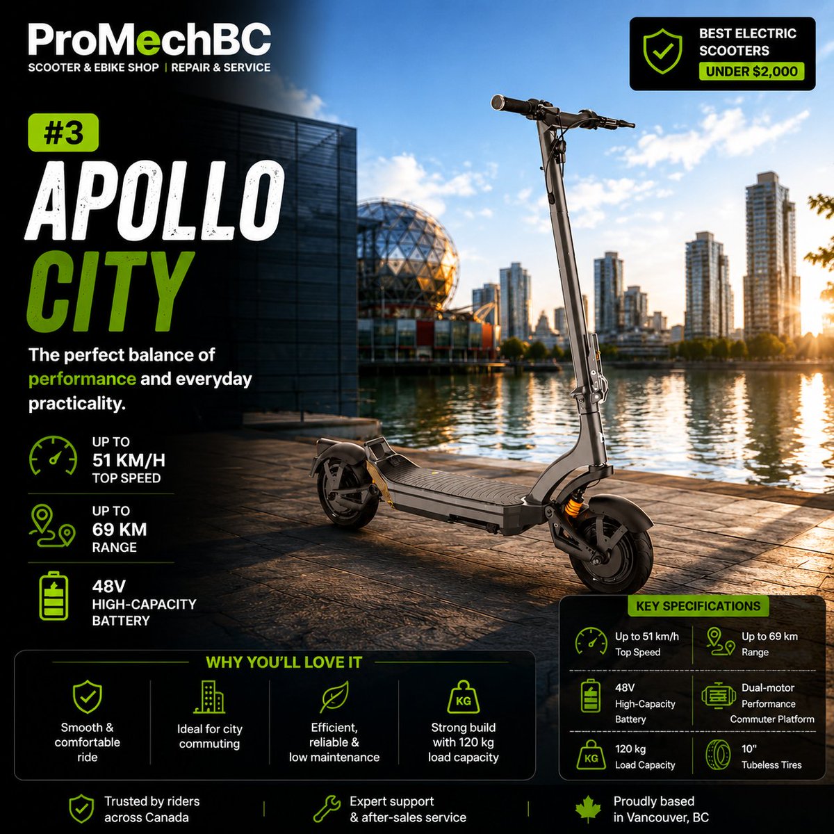 ProMechBC's tweet photo. Best #Electric_scooter under $2000 in Canada 👇
🏆 1) Kaabo Mantis X Plus
🥈 2) Kaabo Mantis 10 Plus
🥉 3) Apollo City
⭐ 4) Kukirin G2 Master

📞 (604) 200-4166

📍 ProMechBC – Vancouver Electric Scooter Shop

#KUKIRIN #Kaabo #apollocity https://t.co/BLEfLcs8Ar
