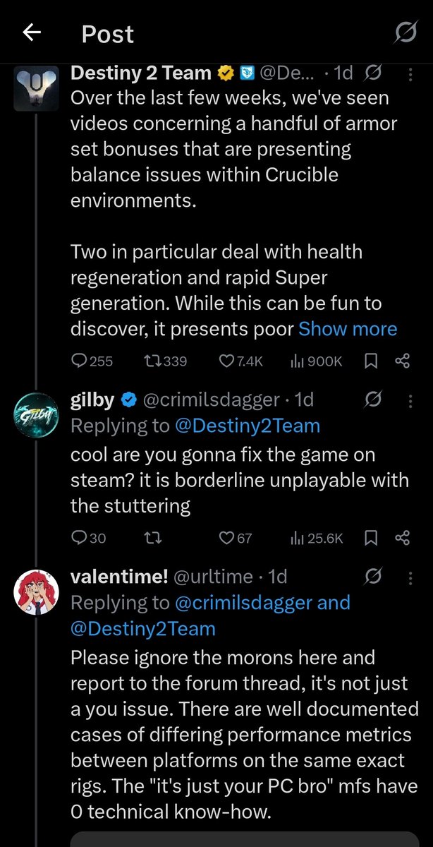 PyrieMauve's tweet photo. Ah, a classic response. The: "Ive lost the argument and dont have a retort so im gonna make shit up about you." 
A true master of X at work here.
10/10, would laugh at yo dumbaaah again xD https://t.co/j45MrVIXGo